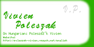 vivien poleszak business card